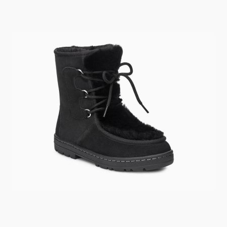 UGG Mukluk Revival Black Boots for Women (DZYR26458)